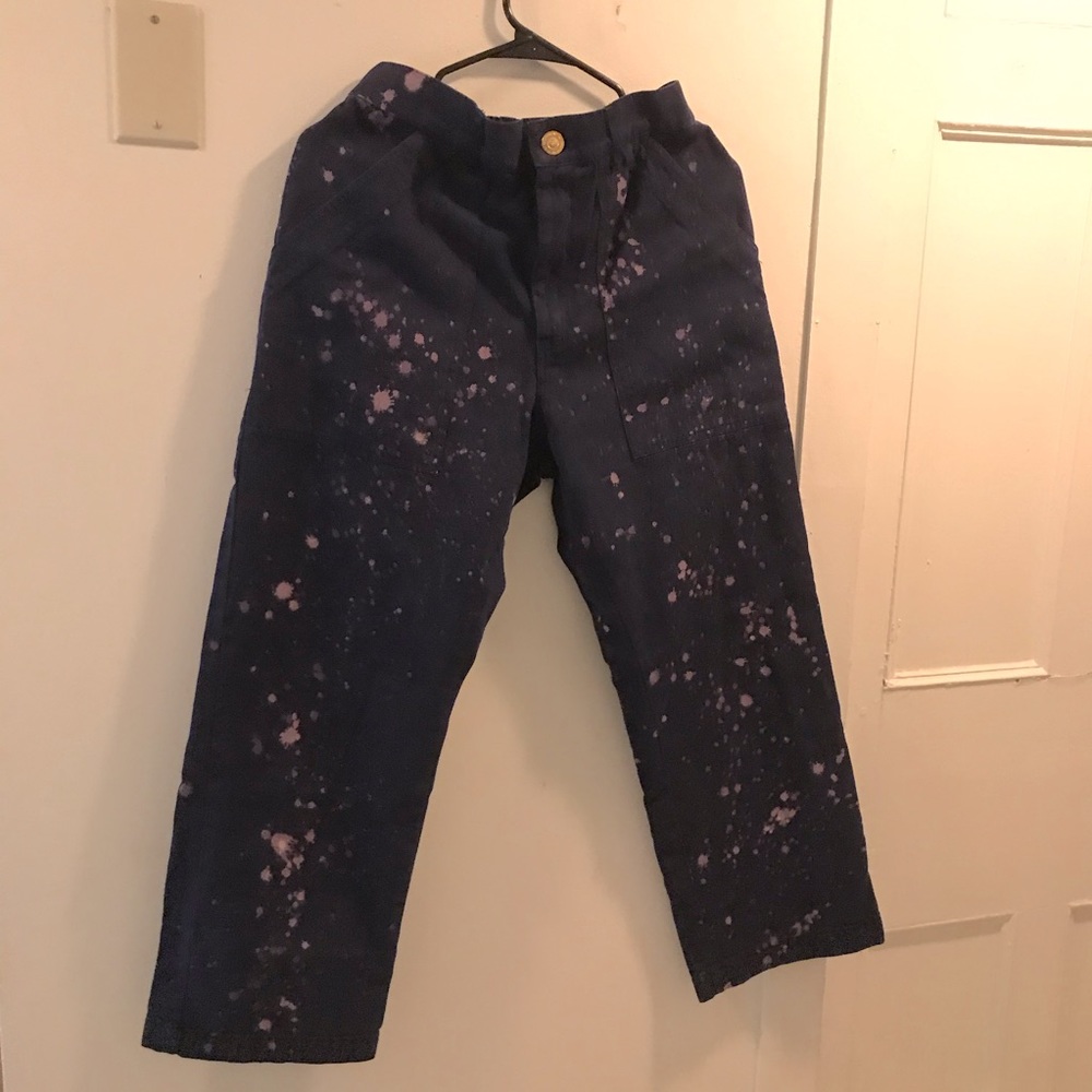 Work Pants - Navy Bleach Splatter